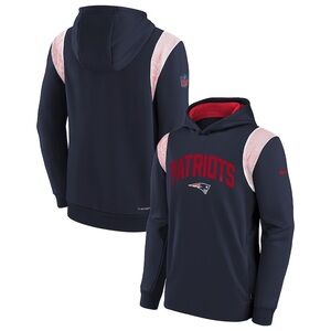 New England Patriots Nike Youth Therma-Fit Sideline Hoodie Medium 10-12 Navy NWT